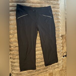 Black Athleta Jogger Pants with Zipper Pockets